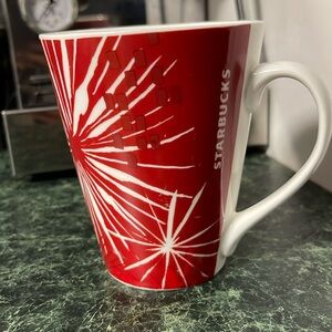 Starbucks Red fireworks Christmas 23 oz Cup 2014 Edition